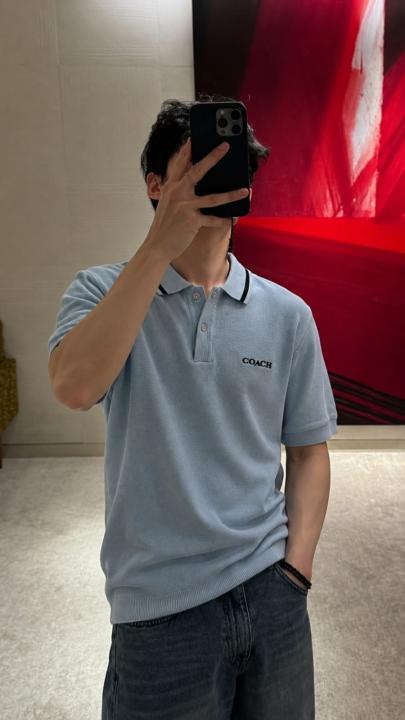 COACx-H IMPORTED STORE ARTICLE POLO T-SHIRT SKY BLUE