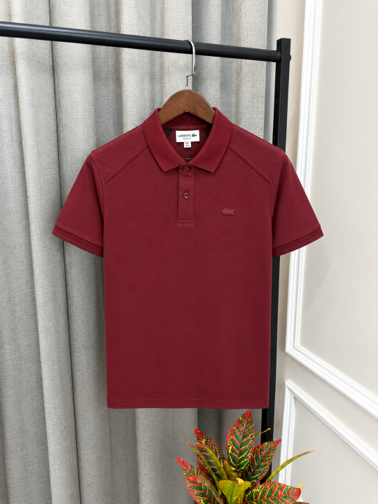 Lacost Maroon Premium Imported Store Article Polo T-Shirt(1578)