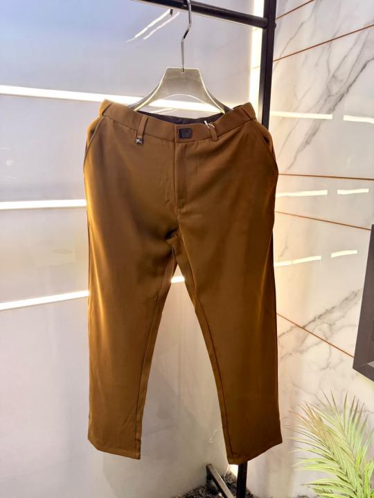 Burbery Imported Brown Super Premium korean Trouser F4099-BR