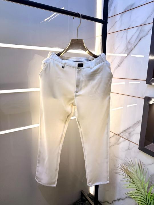 Burbery Imported White Super Premium korean Trouser F4099-WH