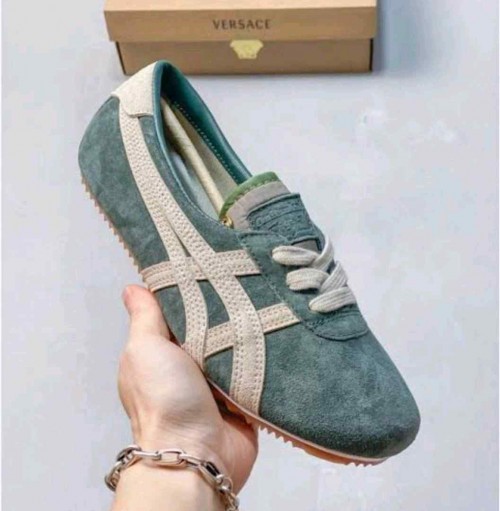 Versace x Onisuka Tigar - TAI-CHI Sakura Suede Green Womens