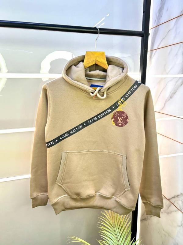 Loius Vutton Brown Imported Back Printed Premium Hoodie 1163