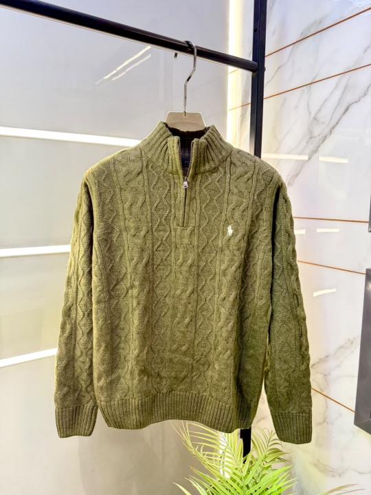 Ralf Lauren Brown Imported knitted Super Premium Pullovers F4151-BR