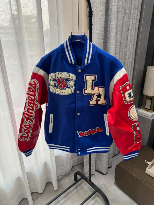 Los Angeles 100% Imported All Over Heavy Patch Very Premium Varsity Jacket MR556