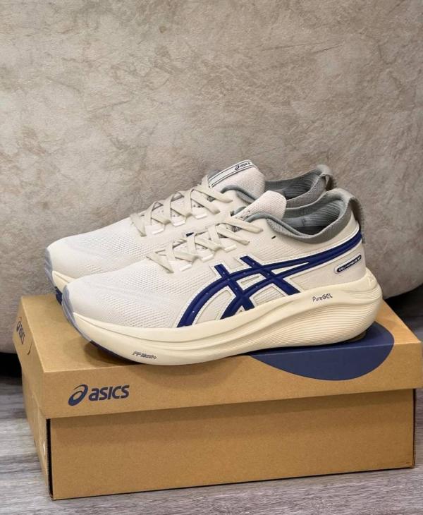Asiccs gel nimbus 27 Atc track club cream navy(372)