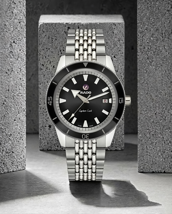 Raddo Captain Cook Automatic watch silver Black