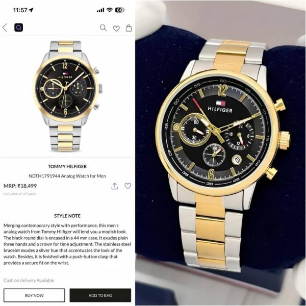 TOMMY HILFIGAR EVAN CHRONOGRAPH STORE ARTICLE 594