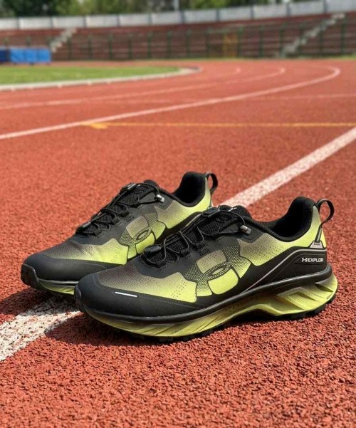Under Armor HOVR Trail Black Green Running Shoe