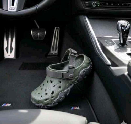 croccss all terrain altas army green clogs