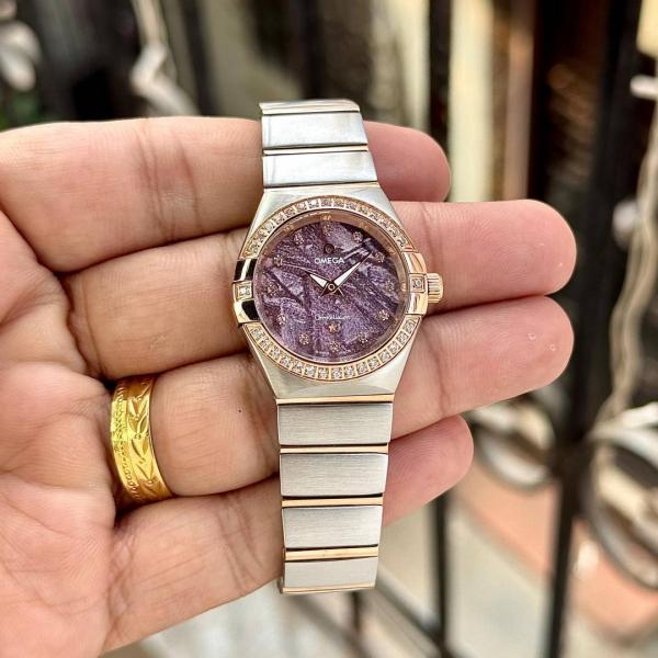 Omeg Ga Constellation Quartz Luxury Watch Dimond
