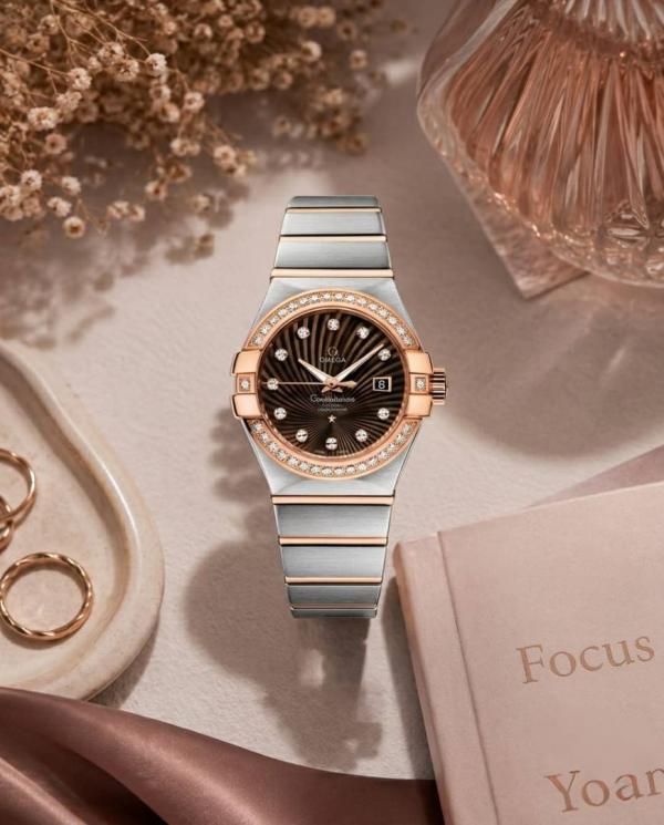 Omeg Ga Constellation Quartz Luxury Watch.