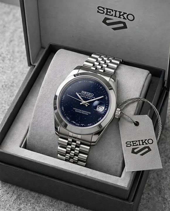 Seiko Oyster Perpetual Date Just Galaxy Blue