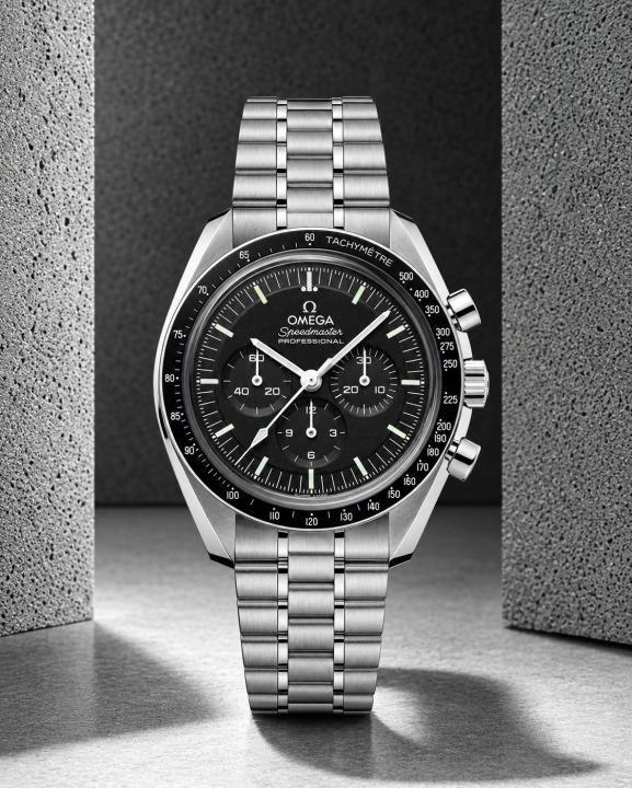 Omegha Speedmaster Moonwatch Professional silver Black Black Chronograp