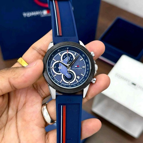 Tommy Hilfigar Clark Blue silver Dial