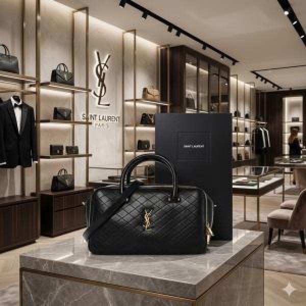 ysl Lyia Quilted Duffle Bag premium quality with original box packing