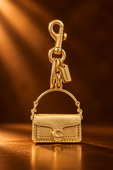 Coaach Tabby Bag Charm Keychain With OG Box (Bag - 1259)