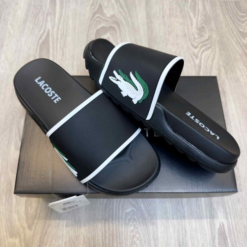 Lacost Soft Comfort Premium All Black Slides