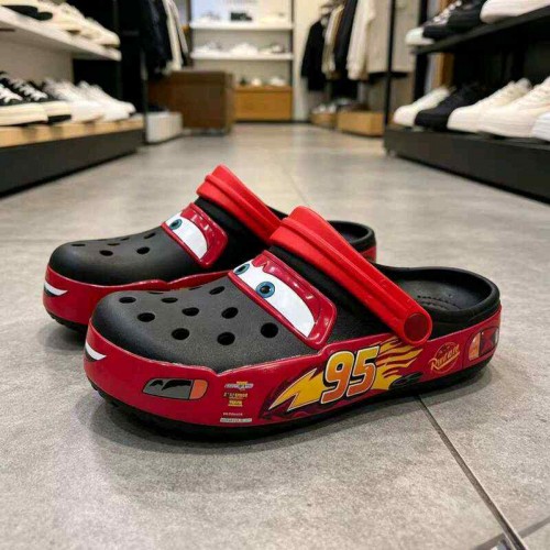 Croccss Classic Clog Lightning McQueen Black Red