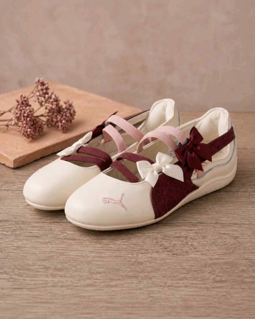 Pumma Speedcat Ballet Lace Frosted Ivory Wine Red