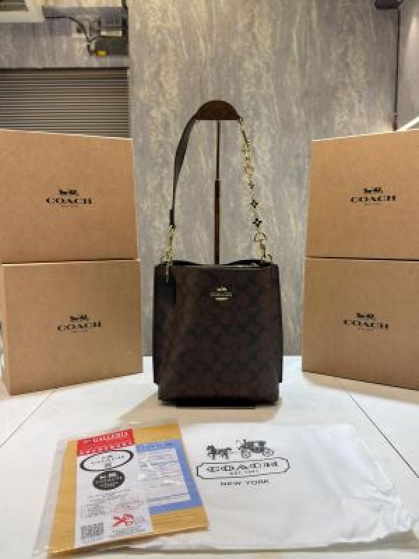 Coac Mollie Signature Bucket Bag With Extra Long Sling And Carry Bag & Og Box 5420