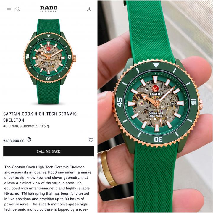 Raddo Captain Cook Automatic Green - Image 7