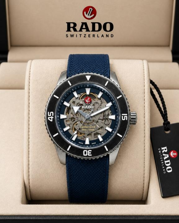 Raado Captain Cook Automatic. Blue and Black bazzle