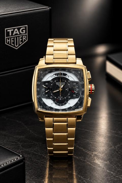 tag huer  Monaco  Mikrograph quartz movement (steel mettal)