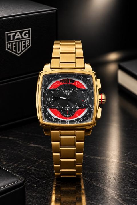 tag huer  Monaco  Mikrograph quartz movement (steel mettal)