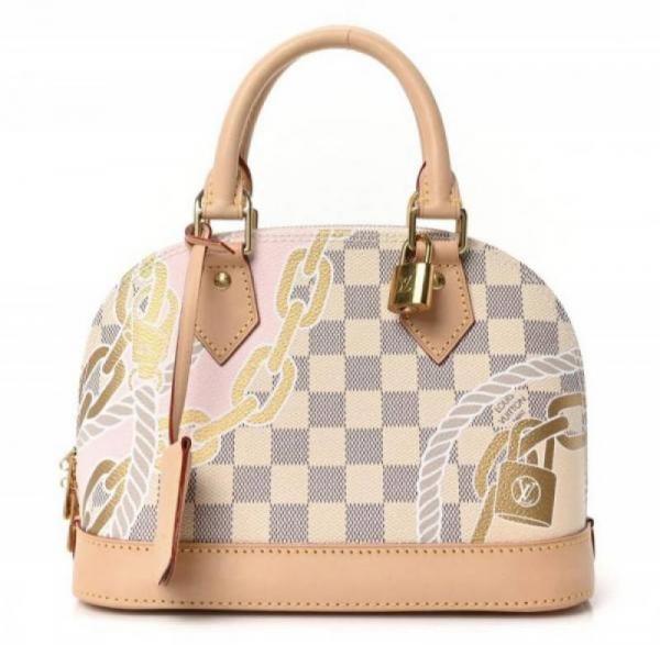Loius Vutton N40472 Alma BB Bag Damier Azur with double box super premium quality 973