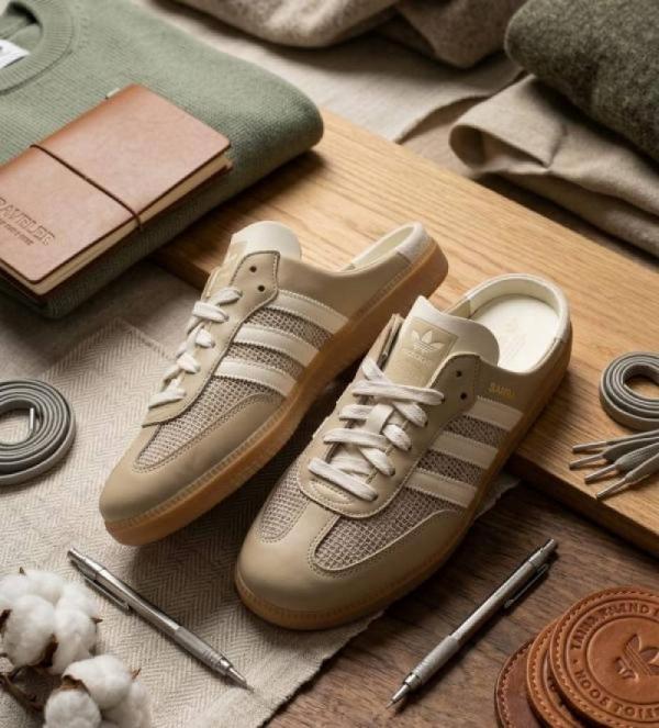 Adiddas Samba Mule Beige