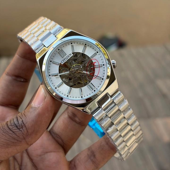 CITIZE N TSUYOSA AUTOMATIC SILVER WHITE 371