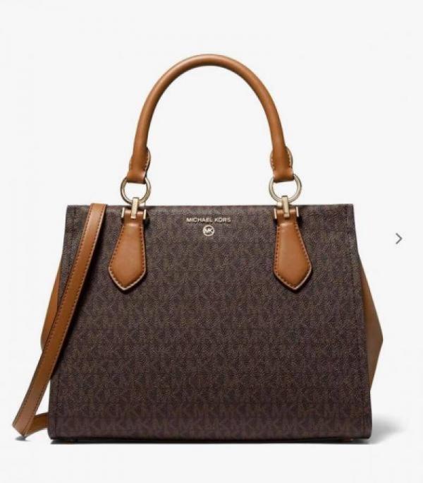 Micheal kors marilyn medium logo satchel with box 5901