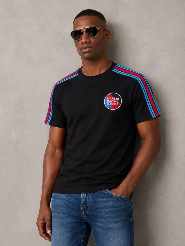 Boss x Porsche Edition Black Premium Round Neck T-shirt F5160-BL