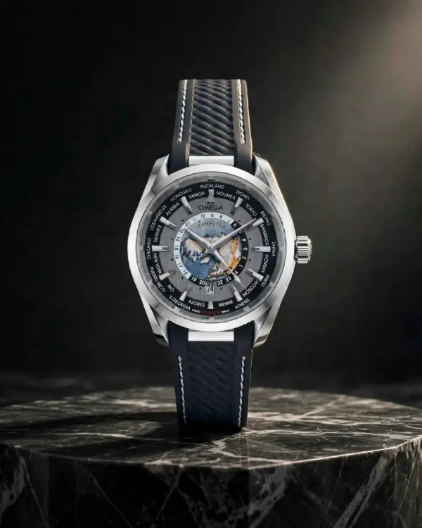 Omegha Seamaster Aqua Terra 150M Quartz World Map