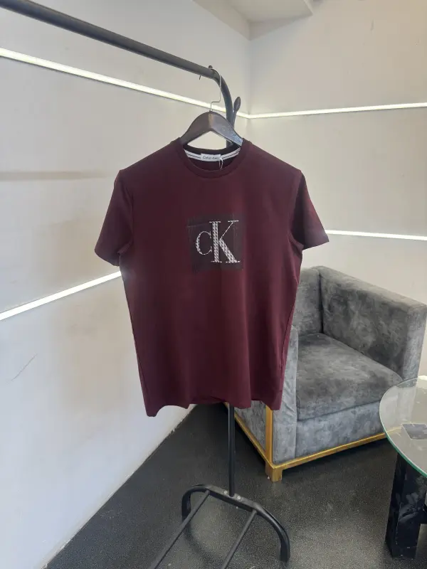 Calvin kline wine imported round neck tshirt