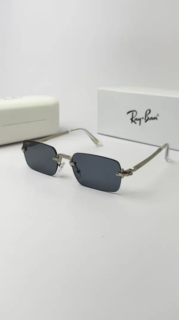 REY BAN SILVER BLACK 888