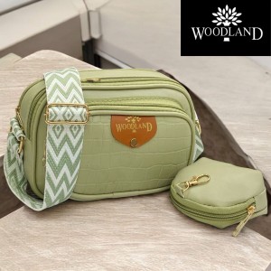 WoodLand  4 ZIPPER LADY CROSSBODY SLING BAG