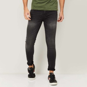 BOSSINI Men Stonewashed Skinny Fit Jeans