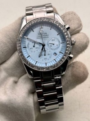 OMEGGAA SPEEDMASTER DIAMOND STUDDED