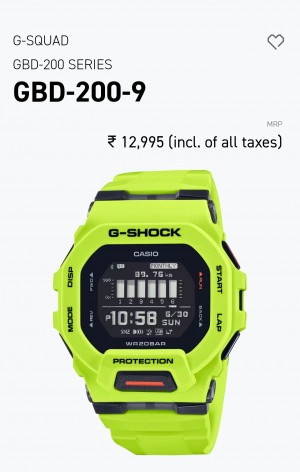 CASIO GSHOCK GBD 200 SERIES