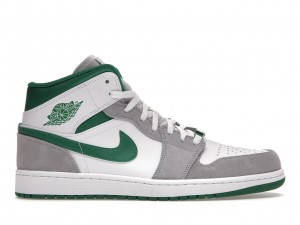  NIK.E AIR JORDAN 1 MID GREYGREEN