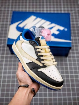Travis Scott X Fragment X Nike Air Jordan 1 Low Sneakers
