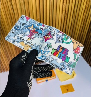 LOUIS VUITTO_N WALLET PRINT WALLET  OG BOX CARD