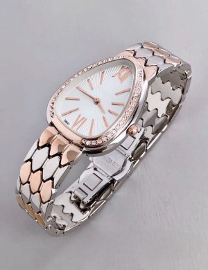 Fashion Casual Quartz Full Steel women ladies watch with brand logo - Latiwalaa shopping 