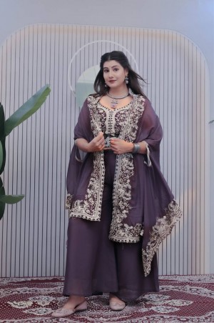 SG-226 Designer Indo-Western Blouse Embroidered Shrug & Sharara Set  Real Model Shoot SG-226 Designer Indo-Western Blouse Embroidered Shrug & Sharara Set  Real Model Shoot