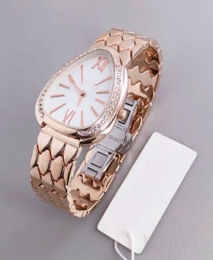 Fashion Casual Quartz Full Steel women ladies watch with brand logo - Latiwalaa shopping 