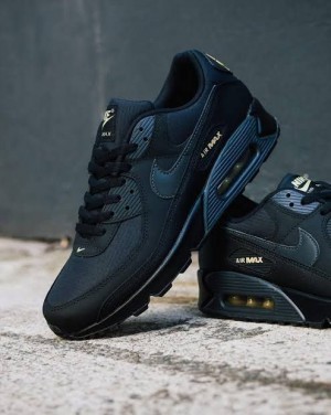N_ike Airmax 90 Black Buff Gold