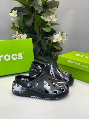Croc.s Classic Clog Marbled Black