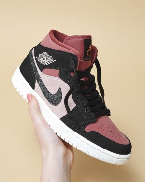 Ni_ke air jordan 1 mid dusty pink