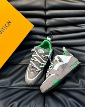 loui s Vuitton Skate Trainer Grey Green 2023